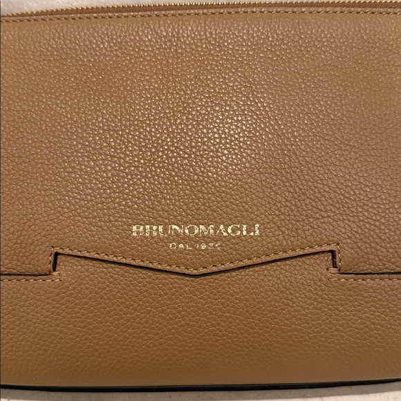 Bruno Magli Easy Leather Crossbody Bag Latte - Picture 8 of 14